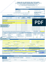 Formulario de Inscripción para Postulantes Al Subsidio de Vivienda Urbano/Rural Afiliados CCF S