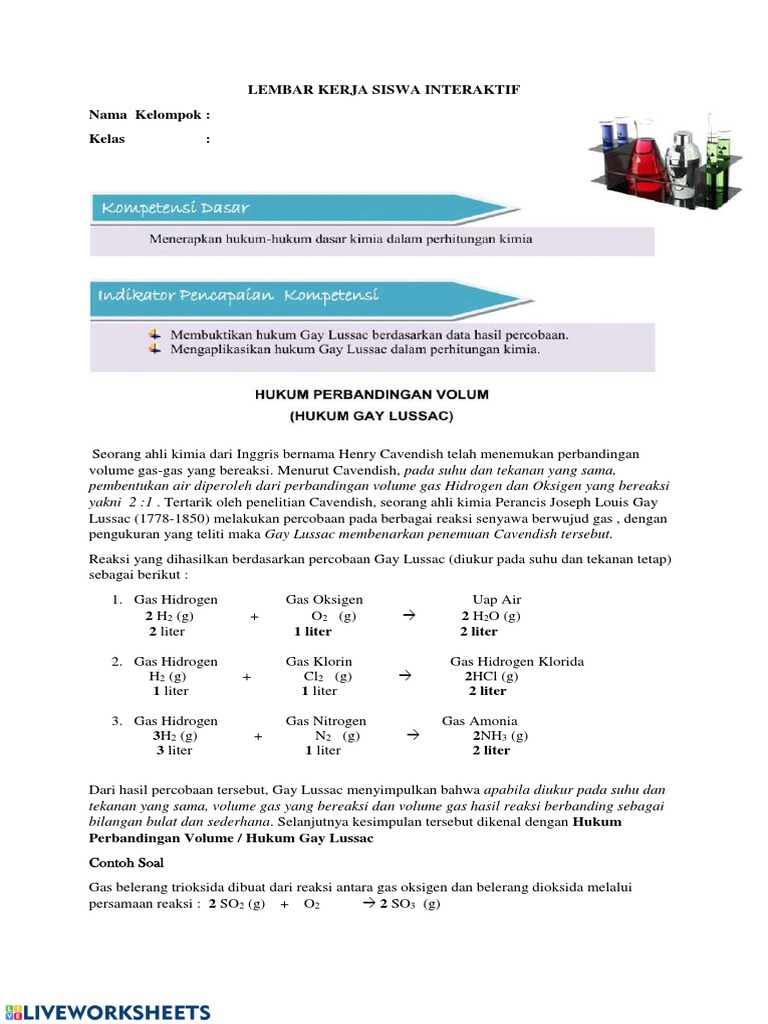 Hukum gay lussac avogadro pdf