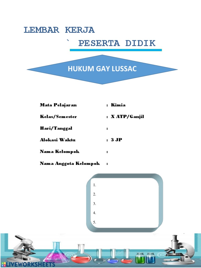 Contoh Penerapan Hukum Gay Lussac