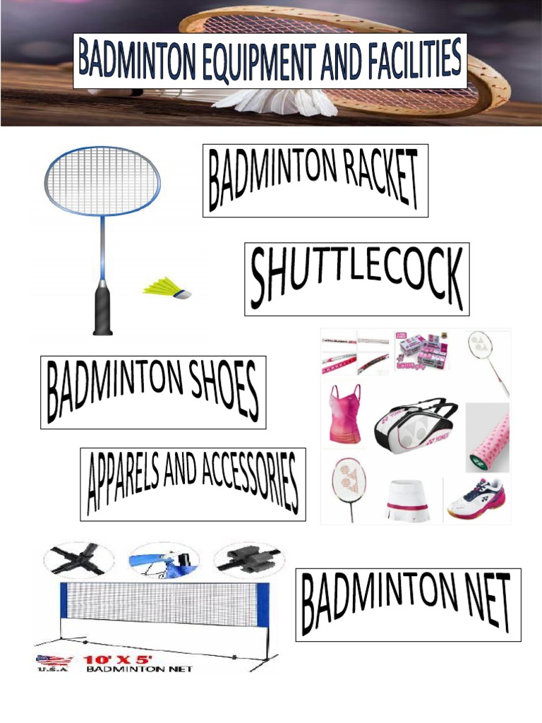 Badminton Equipment and Facilities PDF