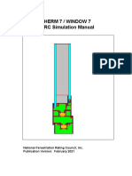 Therm 7 / Window 7 NFRC Simulation Manual: National Fenestration Rating Council, Inc. Publication Version: February 2021