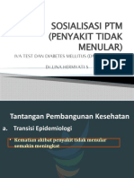 Sosialisasi PTM DM Dan Iva Test DR Lina