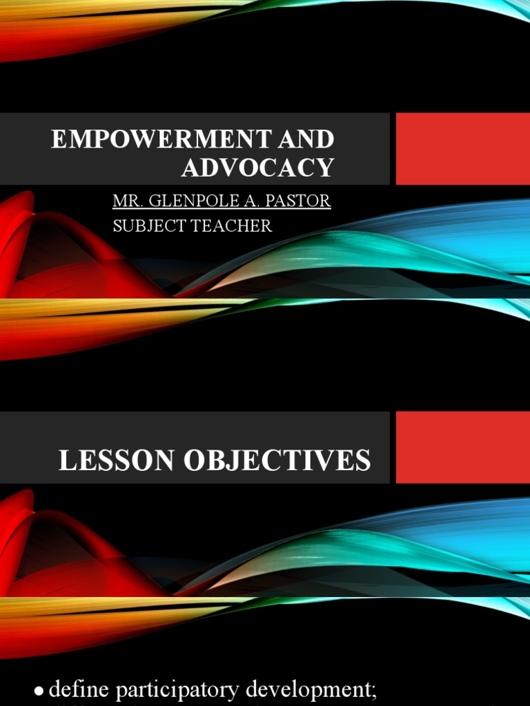 Empowerment and Advocacy in Development | PDF | Empowerment | Governance