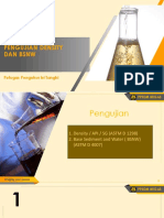 Pengujian Density Dan BSNW: Petugas Pengukur Isi Tangki