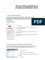 10 Trucos Para Aumentar La Velocidad de Windows Vista