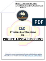 Previous Year Questions: Profit, Loss & Discount