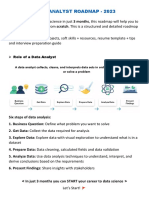 Data Analyst Roadmap - 2023