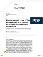 Deviazione Di Luce D'eramo - Il Racconto Di Una (Quasi) Indicibile Deportazione Volontaria