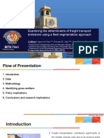 Examining The Determinants of Freight Transport Emissions Using A Fleet Segmentation Approach