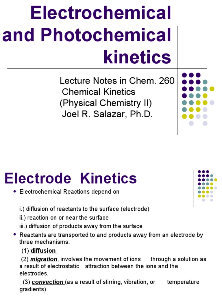 Electrochemical and Photochemical An InDepth Look at