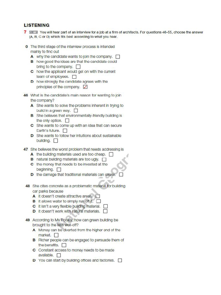 Track 57 Keynote Proficient Teacher's, Test 3 | PDF