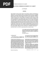 Seguindo Pierre Bourdieu No Campo