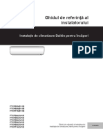 FTXP-M - FTXF-A - 4PRO513661-8C - 2018 - 09 - Installer Reference Guide - Romanian