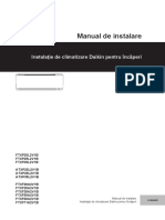 FTXP-L, ATXP-L, FTXF-A - 3PRO512025-1 - Installation Manual - Romanian
