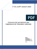 Rapport Du Jury Du Concours de Recrutement Des Ien de La Session 2022 118237