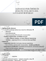 A Mezőgazdaság Fejlődése És A Társadalom Átalakulása Nyugat-Európában