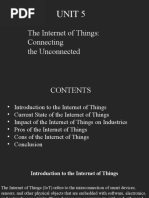 Unit 5: The Internet of Things: Connecting The Unconnected