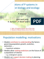 Applications of P Systems in Population Biology and Ecology