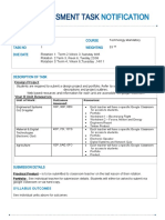 Assessment Task: Notification