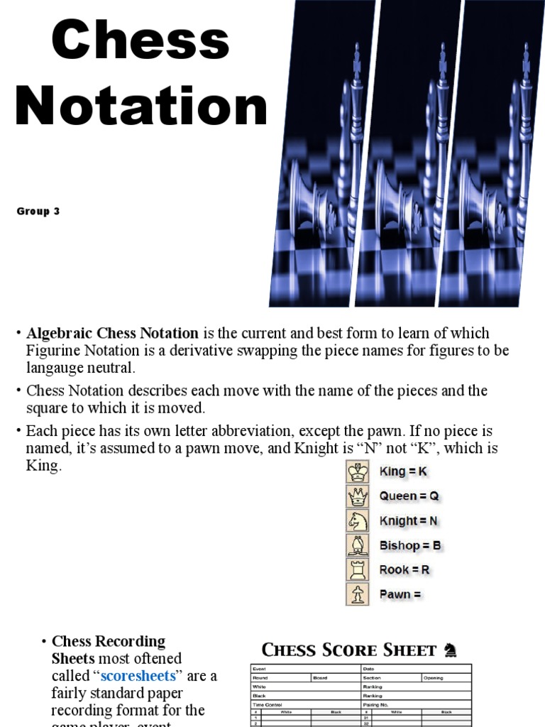 Chess Notation PDF Traditional Games Chess