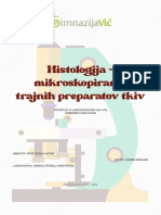 Biologija, Poročilo-Histologija