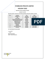 2023 HolidayList-Operations-Madhya Pradesh