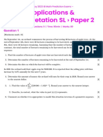 Applications & Interpretation SL Paper 2: - May 2023 IB Math Prediction Exams