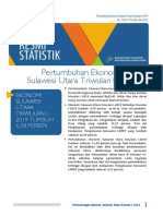 Ekonomi Sulawesi Utara Triwulan I-2019 TUMBUH 6,58 PERSEN