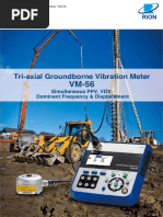 Tri-Axial Groundborne Vibration Meter: Simultaneous PPV, VDV, Dominant Frequency & Displacement