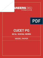 CUCET MSC Social Work