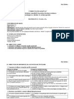 Adaptare Curriculara Matem Cls II