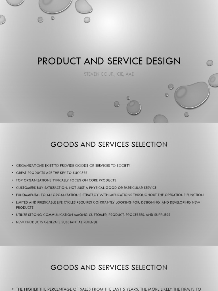 Lecture 3 product and service process design pdf product