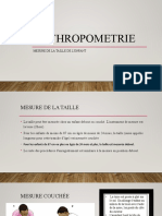 ANTHROPOMETRIE 1 (Taille Et Longueur)