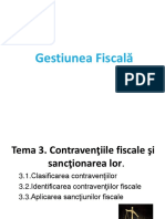 Tema 3 - Contravențiile - Fiscale