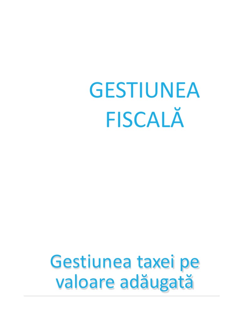 Tema 6 - TVA | PDF