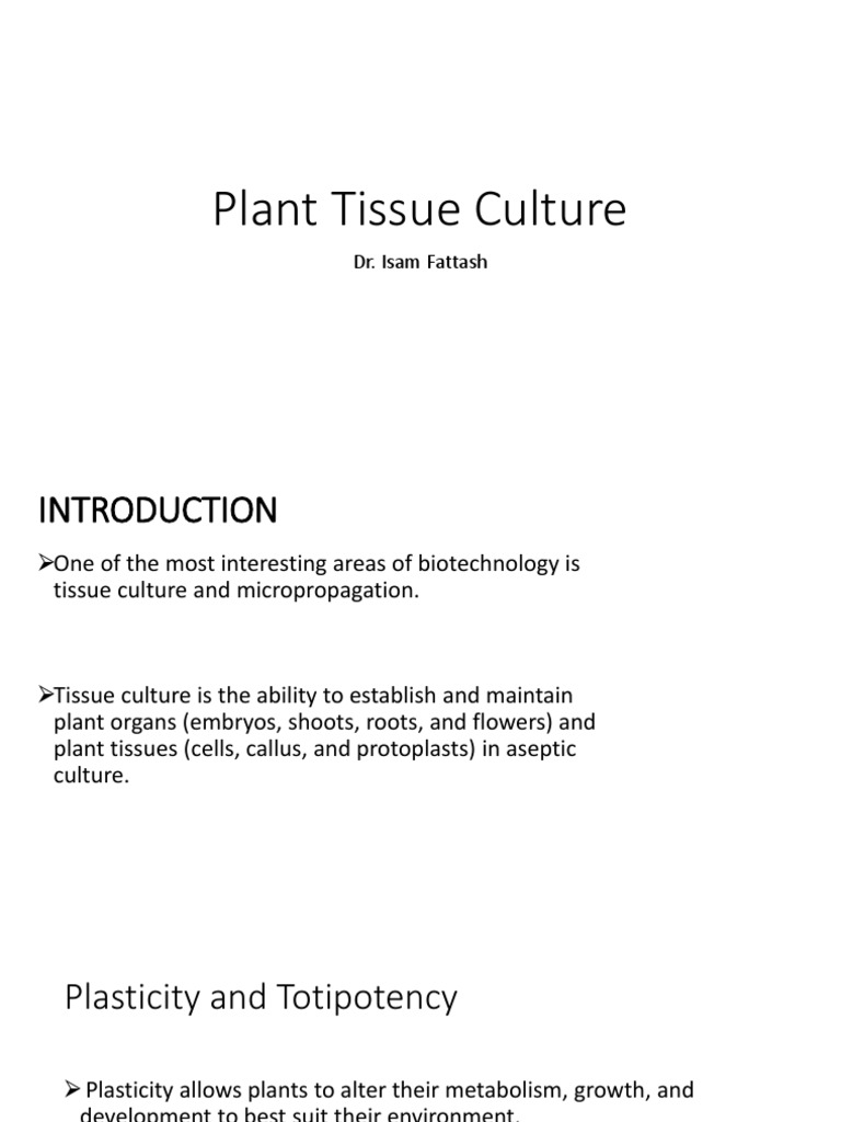 Plant Tissue Culture | PDF | Plant Hormone | Auxin