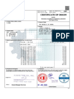 Certificate of Origin: R e F e R e N C e N o - K 0 0 1 - 2 2 - 0 0 0 2 1 2 0 Reference Code. 0273-555e