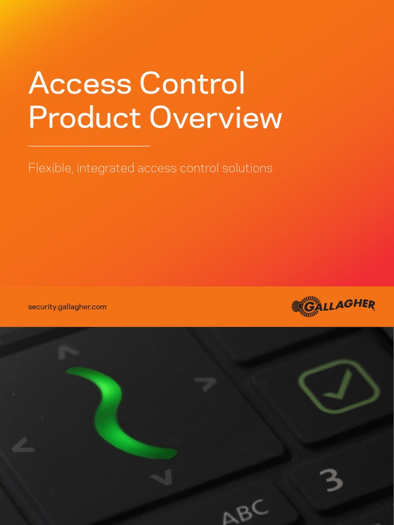 Access Control Product Overview Original Pdf