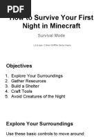 How To Survive Your First Night in Minecraft