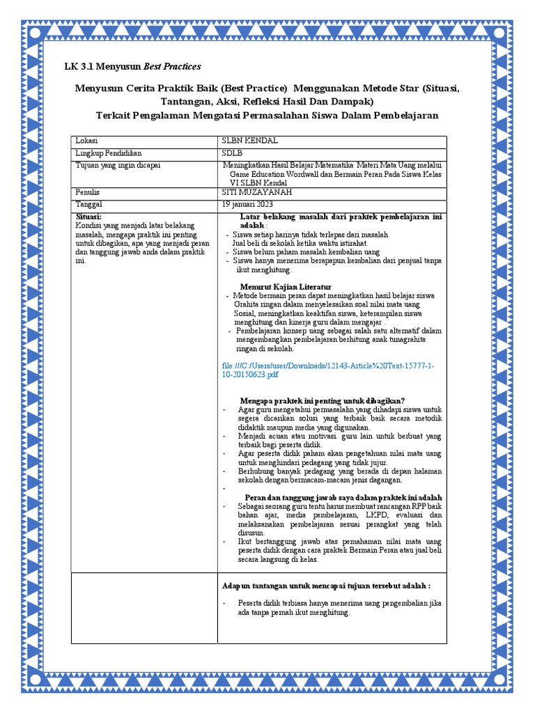 Contoh best practice pdf