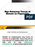 Mga Batayang Teorya at Metodo Sa Pagsasalin