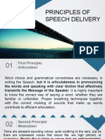 Principles of Speech Delivery