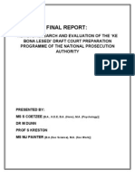 Court Preparation Services Report