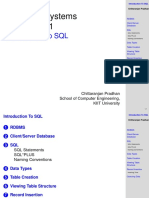 Database Systems Laboratory 1: Introduction To SQL