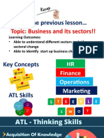 GR 11 BM - Business Sectors