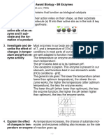 IGCSE CIE Double Award Biology - B4 Enzymes Study