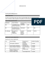 Gokul Curriculum Vitae