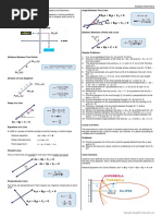 Analytic Geometry Review Notes With Probems