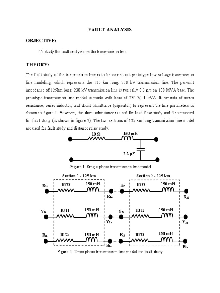 Analysis of Faults on a 230 kV Transmission Line Model A Study of