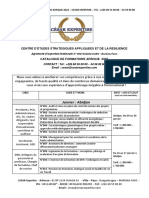 Centre D'Etudes Strategiques Appliquees Et de La Resilience: Janvier: Abidjan